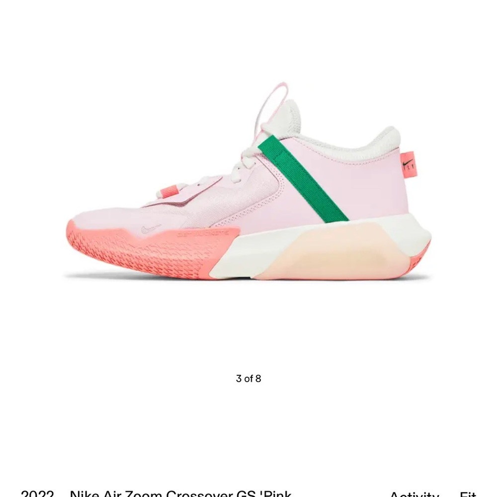 Nike Air Zoom Crossover Pink and Green Sneakers